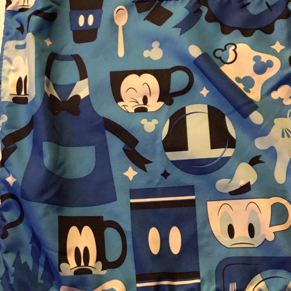 Disney Parks Mickey Mouse Adult Blue Kitchen Apron - Picture 10 of 14
